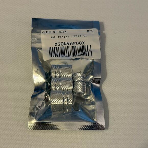 BMW Valve Stem Caps in Silver Set of 4 NWT - Picture 4 of 4